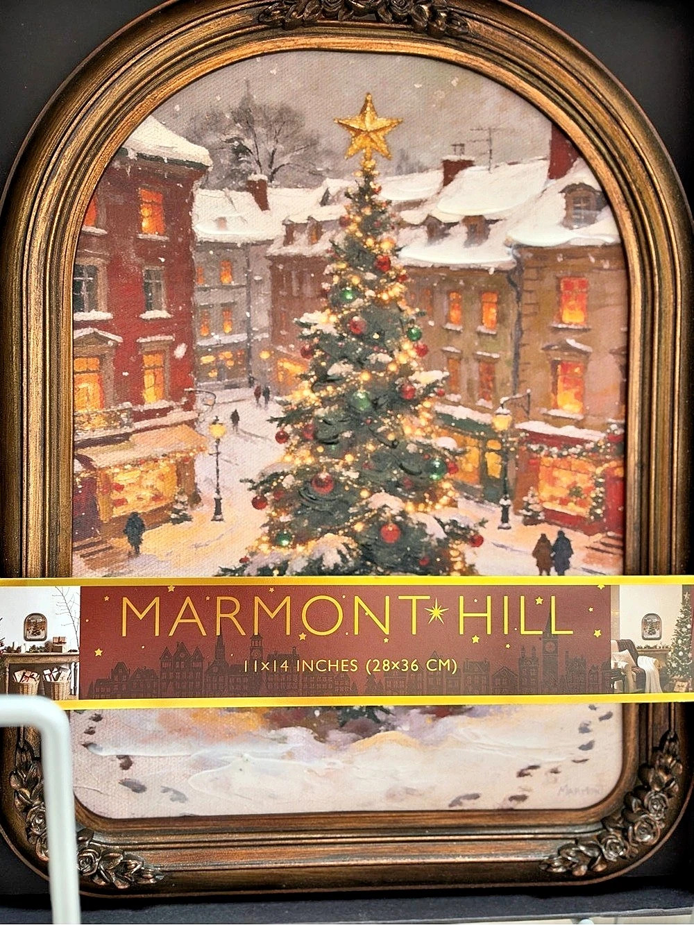 Marmont Hill Christmas Village Snowy Holiday Wall Art Wall Art